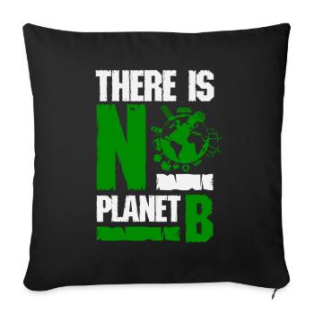 Environmental protection - Sofa pillowcase 17,3'' x 17,3'' (45 x 45 cm) - black - Front