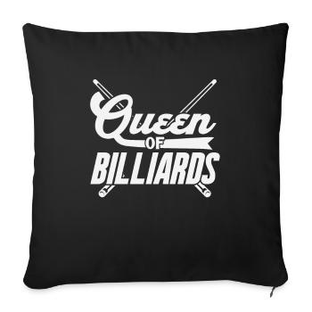 Billard - Sofakissenbezug 45 x 45 cm - Schwarz - Vorne