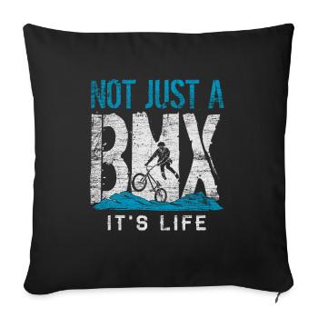 BMX - Sofa pillowcase 17,3'' x 17,3'' (45 x 45 cm) - black - Front