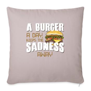 Burger - Sofakissenbezug 45 x 45 cm - helles Taupe - Vorne