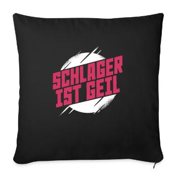 La chanson est géniale - Housse de coussin décorative 45 x 45 cm - noir - Devant