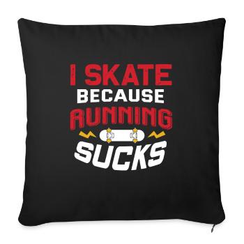 Skater - Sofakissenbezug 45 x 45 cm - Schwarz - Vorne