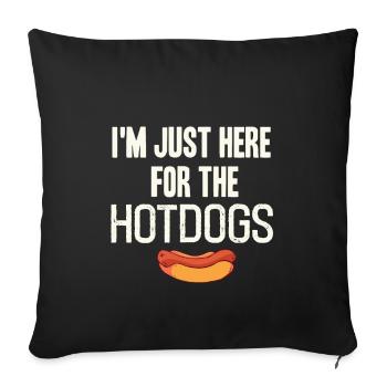 Hot dog - Sofakissenbezug 45 x 45 cm - Schwarz - Vorne