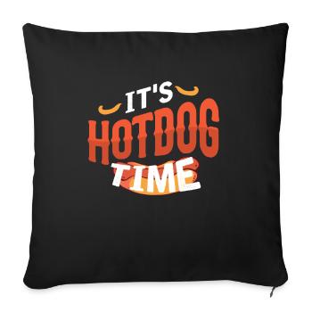 Hot dog - Sofakissenbezug 45 x 45 cm - Schwarz - Vorne