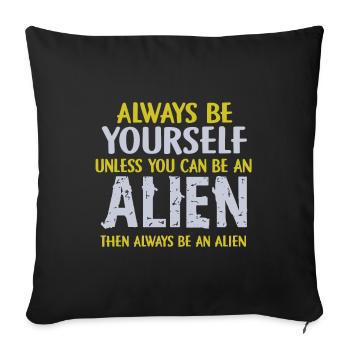 Alien - Sofakissenbezug 45 x 45 cm - Schwarz - Vorne