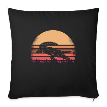 crocodile - Sofa pillowcase 17,3'' x 17,3'' (45 x 45 cm) - black - Front
