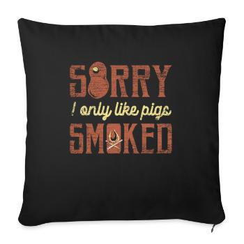 grillage - Housse de coussin décorative 45 x 45 cm - noir - Devant