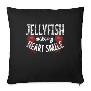 méduse - Housse de coussin décorative 45 x 45 cm - noir - Devant