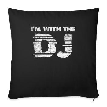 Soirée DJ - Housse de coussin décorative 45 x 45 cm - noir - Devant