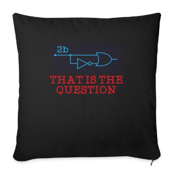 Electrical engineering - Sofa pillowcase 17,3'' x 17,3'' (45 x 45 cm) - black - Front