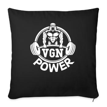 VGN Power - Housse de coussin décorative 45 x 45 cm - noir - Devant