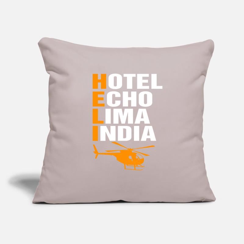 Helicopter Pilot Gift I Helicopter Helicopter Sofa pillowcase 17,3'' x 17,3'' (45 x 45 cm)