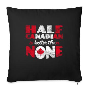 Le Canada - Housse de coussin décorative 45 x 45 cm - noir - Devant