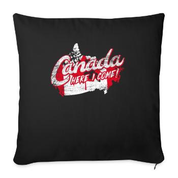 Le Canada - Housse de coussin décorative 45 x 45 cm - noir - Devant