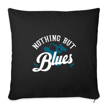 blues - Sofa pillowcase 17,3'' x 17,3'' (45 x 45 cm) - black - Front