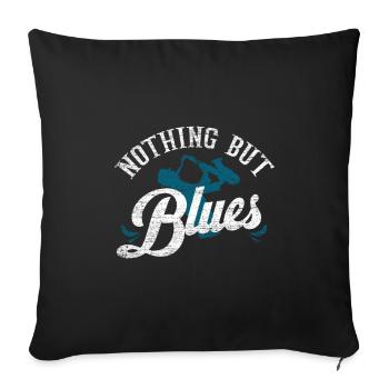 blues - Sofa pillowcase 17,3'' x 17,3'' (45 x 45 cm) - black - Front