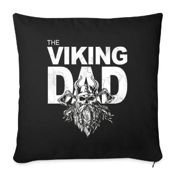 The Viking Dad Viking dad with a beard - Sofa pillowcase 17,3'' x 17,3'' (45 x 45 cm) - black - Front