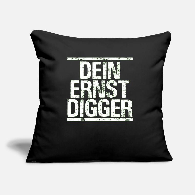 Dein Ernst Sprüche Sofakissenbezug 45 x 45 cm