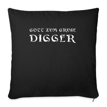Mittelalter Spruch in modernen slang - Lustig - Sofakissenbezug 45 x 45 cm - Schwarz - Vorne