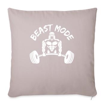 Beast Mode - Sofakissenbezug 45 x 45 cm - helles Taupe - Vorne
