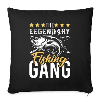 Fisher Gang Team - Sofakissenbezug 45 x 45 cm - Schwarz - Vorne