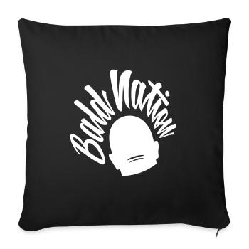 Bald nation - Sofa pillowcase 17,3'' x 17,3'' (45 x 45 cm) - black - Front