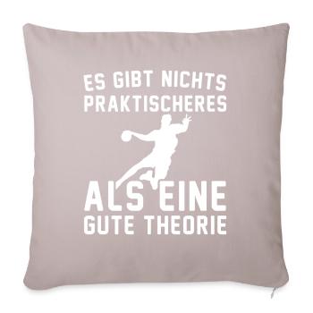 Handball Trainer I Handballer Jugendtrainer - Sofakissenbezug 45 x 45 cm - helles Taupe - Vorne