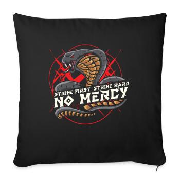 Strike First Strike Hard Martial Arts Mixte Martial - Housse de coussin décorative 45 x 45 cm - noir - Devant