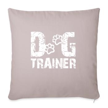 Dog trainer - Sofa pillowcase 17,3'' x 17,3'' (45 x 45 cm) - light taupe - Front
