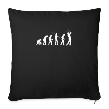 Evolution Golf - Sofakissenbezug 45 x 45 cm - Schwarz - Vorne