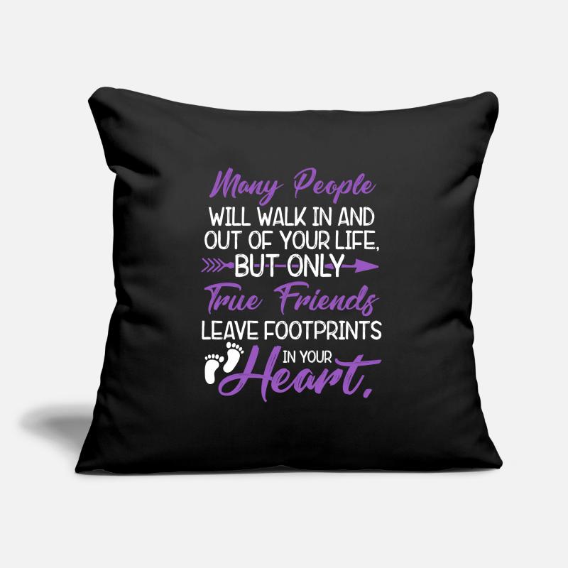 Freundschaft spruch freunde liebe Sofakissenbezug 45 x 45 cm