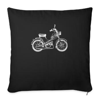Moped - Sofakissenbezug 45 x 45 cm - Schwarz - Vorne