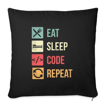 Ingénieur développement logiciel - Housse de coussin décorative 45 x 45 cm - noir - Devant