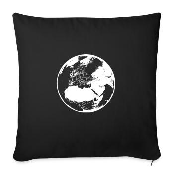 Erde - Sofakissenbezug 45 x 45 cm - Schwarz - Vorne