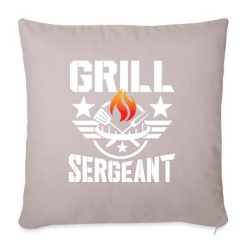 Grill sergeant - Sofa pillowcase 17,3'' x 17,3'' (45 x 45 cm) - light taupe - Front