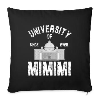 University of Mimimi - Sofa pillowcase 17,3'' x 17,3'' (45 x 45 cm) - black - Front