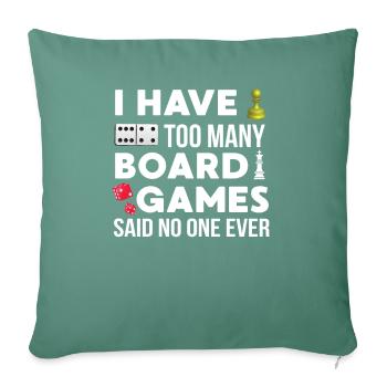 Board Gamer Geek - Sofa pillowcase 17,3'' x 17,3'' (45 x 45 cm) - cypress green - Front