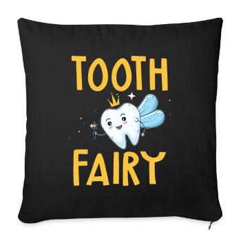 Nice Tooth Fairy Halloween Costume T Shirt - Sofakissenbezug 45 x 45 cm - Schwarz - Vorne