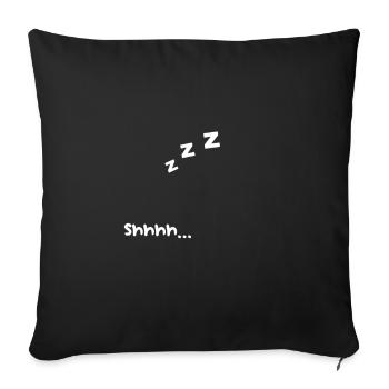 sleep - Sofa pillowcase 17,3'' x 17,3'' (45 x 45 cm) - black - Front