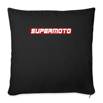 Supermoto - Sofa pillowcase 17,3'' x 17,3'' (45 x 45 cm) - black - Front