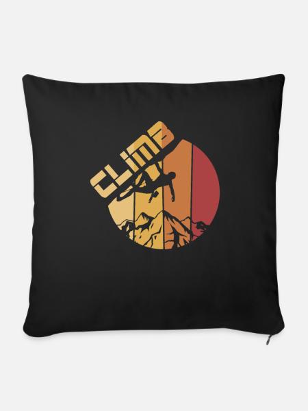 Climb - Sofakissenbezug 45 x 45 cm - Schwarz