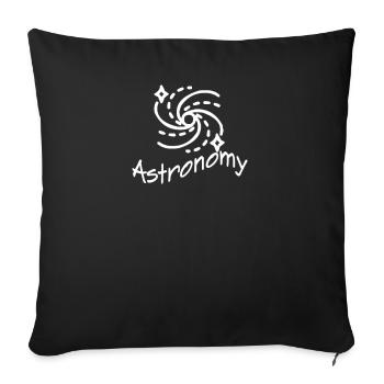 Astronomie - Sofakissenbezug 45 x 45 cm - Schwarz - Vorne