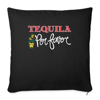 Tequila - Housse de coussin décorative 45 x 45 cm - noir - Devant