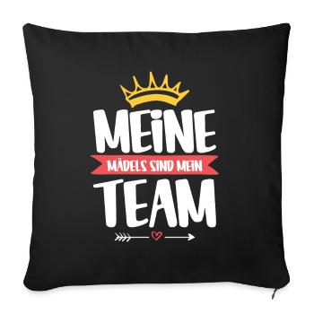 My girls My team Krone Girls - Sofa pillowcase 17,3'' x 17,3'' (45 x 45 cm) - black - Front