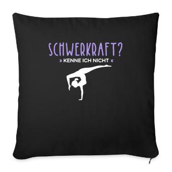 RSG Turnerin Rhythmische Sportgymnastik - Sofakissenbezug 45 x 45 cm - Schwarz - Vorne