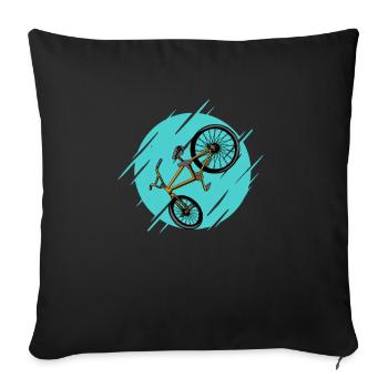 BMX - Housse de coussin décorative 45 x 45 cm - noir - Devant