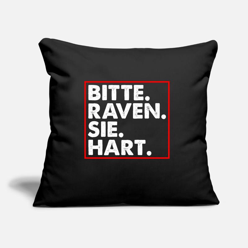 Bitte raven Sie hart Goa Techno Dubstep Sofakissenbezug 45 x 45 cm