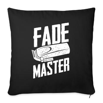 Barber Barbershop Barber Barbe - Housse de coussin décorative 45 x 45 cm - noir - Devant