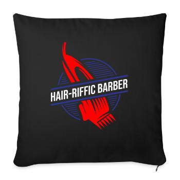 Barber Barbershop Barber Barbe - Housse de coussin décorative 45 x 45 cm - noir - Devant