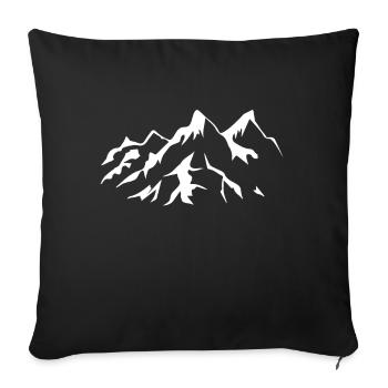 Mountain Freedom Alps Randonnée Allgäu Bavaria Randonnée - Housse de coussin décorative 45 x 45 cm - noir - Devant